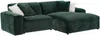 Vente-unique - TIRONO Sofa SamtStoff Grün - B 66 cm161 cm x H 46 cm80 cm x L 99 cm254 cm Bild 3