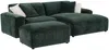 Vente-unique - TIRONO Sofa SamtStoff Grün - B 66 cm161 cm x H 46 cm80 cm x L 99 cm254 cm Bild 2