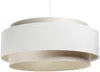 BPS Koncept DUM-037 Hängeleuchte DOBLO Velourss strukturiert und Satin auf PVC-Basis crème, weiss 1xE27 60W H:107 Ø60cm dimmbar Bild 2