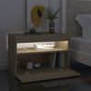 vidaXL Nachttisch LED-Leuchten Sonoma-Eiche 60x35x40cm Holzwerkstoff 3082780 Bild 5