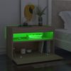 vidaXL Nachttisch LED-Leuchten Sonoma-Eiche 60x35x40cm Holzwerkstoff 3082780 Bild 3