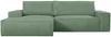Vente-unique - AMELIA Sofa SamtStoff Grün - B 167 cm x H 85 cm x L 267 cm Bild 3
