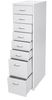 Rollcontainer Boston T851, Schubladenschrank Stahlschrank, 110x28x41cm 8 Schubladen ~ weiß Bild 5