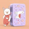 BEARFOOT Lunchbox Brotdose mit Fächern, leicht & auslaufsicher - Lama lila, PP, ABS, Silikon, Kindergarten und Schule - Mädchen und Jungen, Vesperbox, Snackbox Bild 2