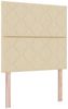 vidaXL Boxspringbett mit Kopfteil Creme 100 x 200 cm Stoff 3339677 Bild 4