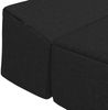 vidaXL Klappsofa Bett Schwarz 200 x 70 x 10 cm Stoff 900019 Bild 5