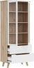 FORTE Vitrine Vankka Stauraumvitrine (B/H/T 84,7/201,5/41,7 cm) 2 Glastüre, Grifflos, zeitloses Design, 2 Schubkästen Bild 4