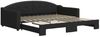 vidaXL Tagesbett Ausziehbar Schwarz 100x200 cm Stoff 3197537 Bild 2