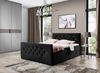 Boxspringbett Schlafzimmerbett EIVOR 180x200 cm Schwarz inkl. Bettkasten Bild 3