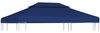 vidaXL Pavillon-Dachplane mit Kaminabzug 310 g/m² 4x3 m Blau 44759 Bild 1