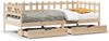 vidaXL Tagesbett mit Schubladen 90x190 cm Massivholz Kiefer 3302136 Bild 2