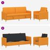 vidaXL Sofa Set mit Stauraum 2 pcs Dunkelgelb Polyester 3429241 Bild 4