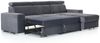 Ecksofa Schlafsofa NOLAN XS inkl. USB in Stoff Element Graphit Ottomane Rechts Bild 2