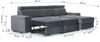 Ecksofa Schlafsofa NOLAN XS inkl. USB in Stoff Element Graphit Ottomane Rechts Bild 4