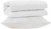vidaXL Bettdecken Set mit Kissen 2 pcs Weiß Mikrofaser 3376830 Bild 2