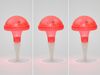 3-er Set LED Solarleuchten, Rot mit Erdspieß Höhe 27,5 cm Bild 3