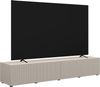 Home affaire Lowboard Rio, 245 cm breit, 47 cm tief, 4 Türen mit geriffelten MDF Fronten, Modernes Lowboard für bis zu 98-Zoll-TV – perfekt für die WM Bild 2