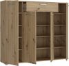 Forte ANTUZA Sideboard 140, modernes Sideboard, 4-türig, 1 Schublade, Holzwerkstoff, Wohn-/Esszimmer, Artisan Eiche Holzdekor, 139,3 cm breit x 120,7 cm hoch x 34,1 cm tief Bild 4