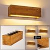 hofstein Wandleuchte »Volano« LED Wandlampe dimmbare aus Holz/Metall in Braun/Grau, 3000 Kelvin, 13, 5 Watt, 1800 Lumen, längliche Innen. Up&Down Effekt an der Wand Bild 5