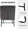 MCombo Sessel mit Hocker 0016, Relaxsessel für Wohnzimmer, moderner Fernsehsessel Loungesessel Stuhl, Mikrofaser, Dunkelgrau, 80 x60 x88 cm Bild 4