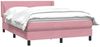 vidaXL Boxspringbett mit Matratze Rosa 140x210 cm Samt 3317948 Bild 3