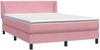 vidaXL Boxspringbett mit Matratze Rosa 140x210 cm Samt 3317948 Bild 4