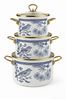 Zilner Topf-Set Kollektion emaillierter Töpfe, klassischen Natur inspirierten Designs, Aluminiumguss, Emaille (6-tlg, Die perfekte Geschenkidee für jeden Anlass) Bild 5