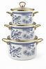 Zilner Topf-Set Kollektion emaillierter Töpfe, klassischen Natur inspirierten Designs, Aluminiumguss, Emaille (6-tlg, Die perfekte Geschenkidee für jeden Anlass) Bild 4