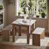 Esstisch Set Sentio Sonoma 80 x 80 cm mit 2 Bänken Vicco Bild 3
