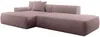 Vente-unique - ERYNEL Sofa SamtStoff Violett - B 156 cm x H 70 cm x L 305 cm Bild 4
