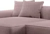 Vente-unique - ERYNEL Sofa SamtStoff Violett - B 156 cm x H 70 cm x L 305 cm Bild 5