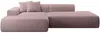 Vente-unique - ERYNEL Sofa SamtStoff Violett - B 156 cm x H 70 cm x L 305 cm Bild 3