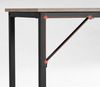 Vasagle Schreibtisch, Industrie-Design, Stahl, Greige-schwarz, 140 x 60 x 76 cm Bild 3