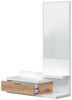 Garderoben-Set >DHALIA< in Artik Weiß / Nodi Eiche Dekor - 81x116x29 (BxHxT) Bild 5