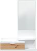 Garderoben-Set >DHALIA< in Artik Weiß / Nodi Eiche Dekor - 81x116x29 (BxHxT) Bild 2