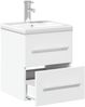 vidaXL Waschbeckenunterschrank mit Einbaubecken Weiß 3278755 Bild 5