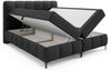 Boxspringbett Schlafzimmerbett SOPHIE 120x200cm Stoff Aragon Schwarz Bild 4