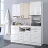 Hochschrank RIMINI-03, Hochglanz weiß, B x H x T ca.: 50 x 190 x 34cm Bild 2