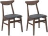 vidaXL Esszimmerstühle 2 pcs Hellbraun 42 x 47.5 x 81 cm 42020430 Bild 2