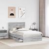 vidaXL Bettrahmen Graues Sonoma 120 x 190 cm Ingenieurs Holz 3411852 Bild 3