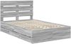 vidaXL Bettrahmen Graues Sonoma 120 x 190 cm Ingenieurs Holz 3411852 Bild 4