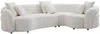 Vente-unique - LAPIOTA Sofa Stoff Weiß - B 200 cm x H 73 cm x L 290 cm Bild 3