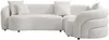 Vente-unique - LAPIOTA Sofa Stoff Weiß - B 200 cm x H 73 cm x L 290 cm Bild 2