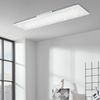 BRILONER - LED Deckenlampe flach mit Sternenhimmel, einstellbar von warmweiß bis kaltweiß, Fernbedienung, LED Lampe, LED Deckenleuchte, Wohnzimmerlampe, LED Panel, 100 x 25 x 6,5 cm, Weiß Bild 2
