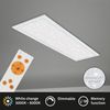 BRILONER - LED Deckenlampe flach mit Sternenhimmel, einstellbar von warmweiß bis kaltweiß, Fernbedienung, LED Lampe, LED Deckenleuchte, Wohnzimmerlampe, LED Panel, 100 x 25 x 6,5 cm, Weiß Bild 4