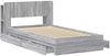 vidaXL Bettgestell mit Stauraum Grau Sonoma 100 x 200 cm Holzwerkstoff 3433547 Bild 4