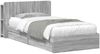 vidaXL Bettgestell mit Stauraum Grau Sonoma 100 x 200 cm Holzwerkstoff 3433547 Bild 2