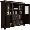 Home affaire Buffet Rauna Highboard, massive Kiefer, Türen mit Glaseinsätzen, B/H 146/134 cm Bild 4