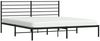 vidaXL Bettgestell mit Kopfteil Metall Schwarz 183x213 cm 352324 Bild 5