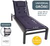 LILENO HOME Liegenauflage perfekt für Strandliegen, Sonnenliege Auflage, Gartenliege Auflage, (1er Set), Polsterauflage Dunkelblau, Auflagen für Gartenliegen Bild 2